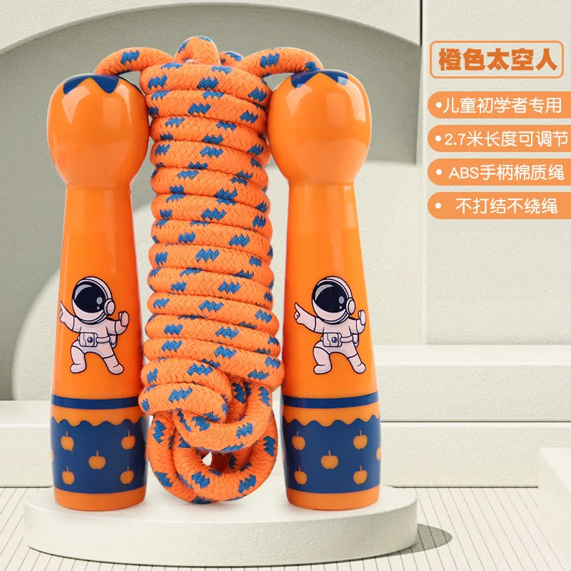 Kids Adjustable Cotton Jump Rope – Cartoon Skipping Rope
