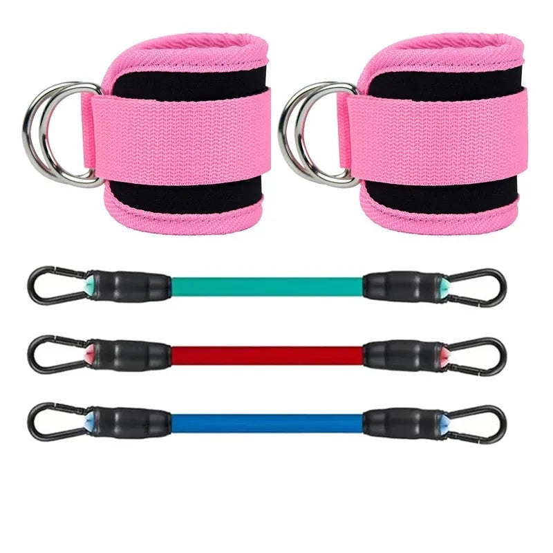 Ankle Straps Resistance Bands Set – Gym Fitness Equipment