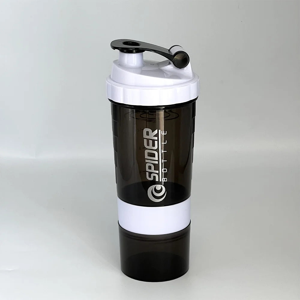 3-Layer Protein Shaker Bottle – Large Capacity Mixing Cup