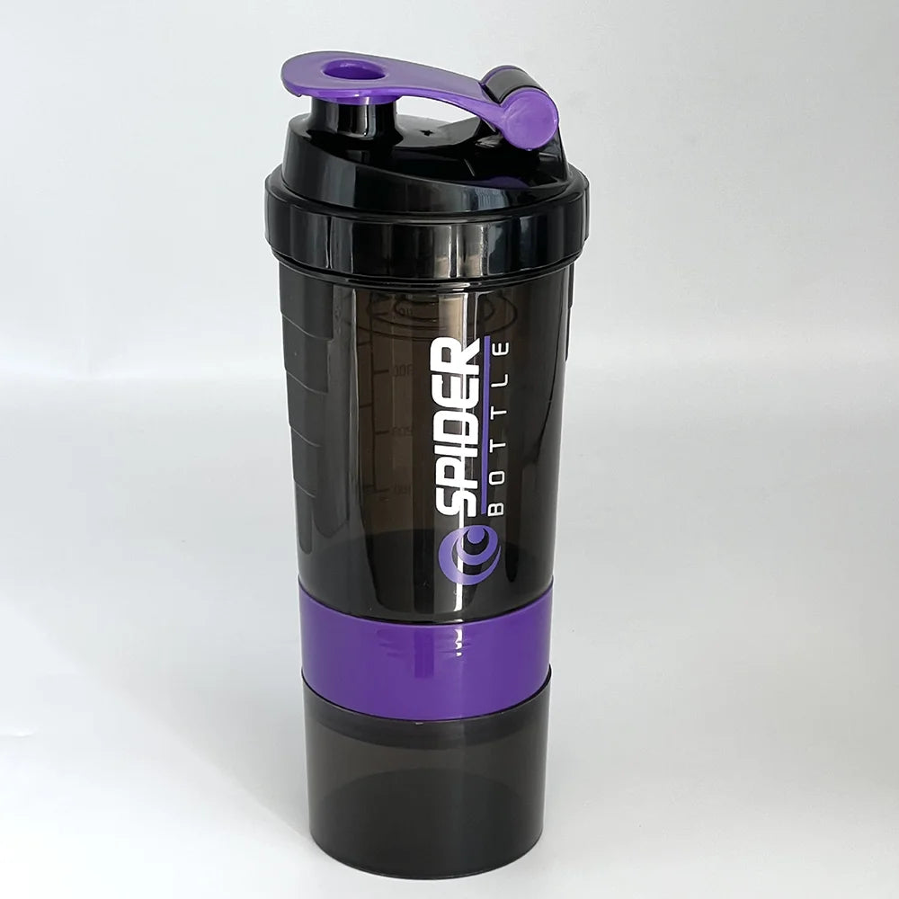 3-Layer Protein Shaker Bottle – Large Capacity Mixing Cup