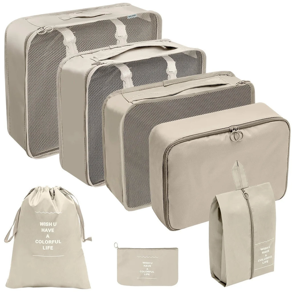 Travel Packing Cubes Set – Lightweight Compression Luggage Organizer