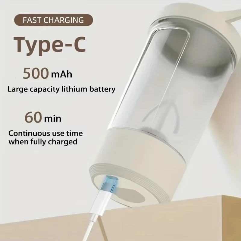 Electric Shaker Cup 450ml – Self-Stirring Protein Mixer