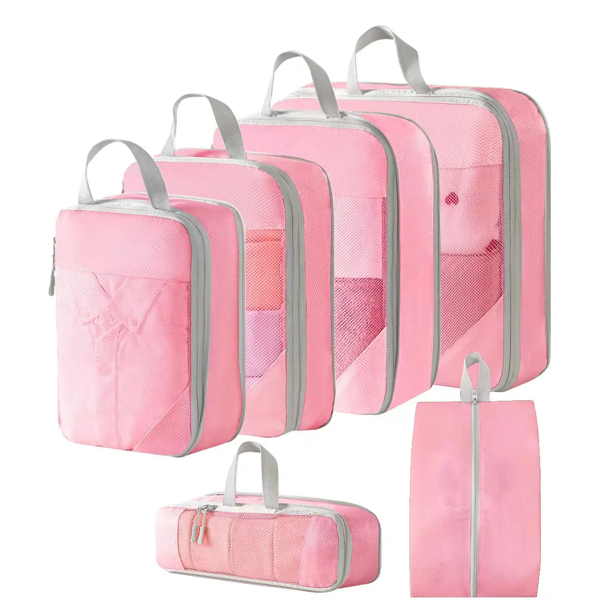 Compression Packing Cubes – Expandable Travel Organizers for Suitcases