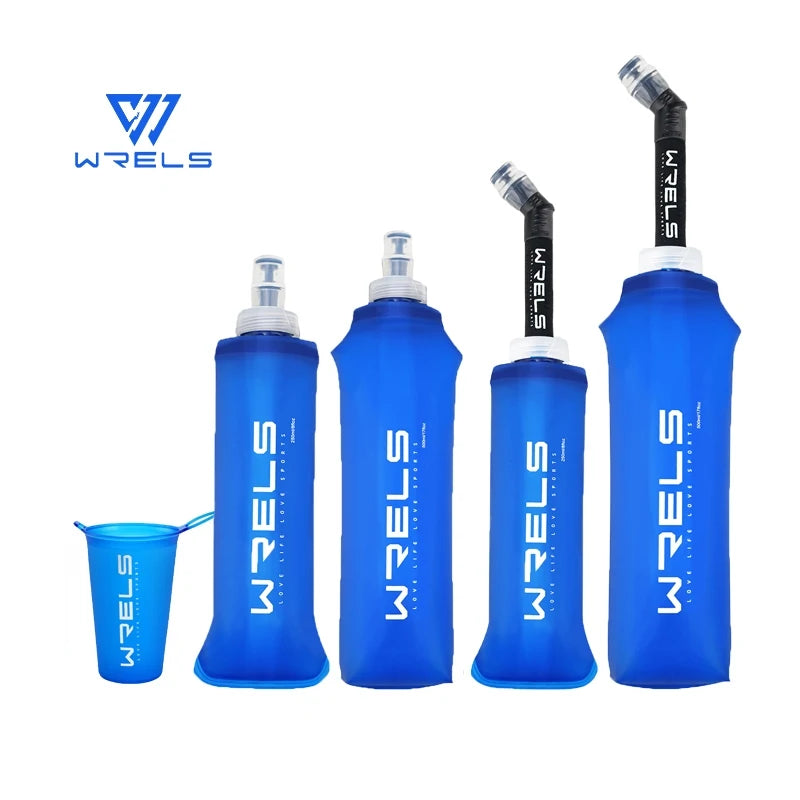 WRELS Folding Water Bottle – BPA-Free Collapsible Soft Flask
