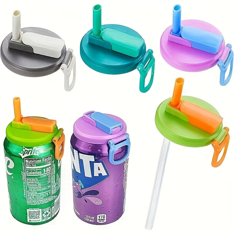 Reusable Can Lid with Straw