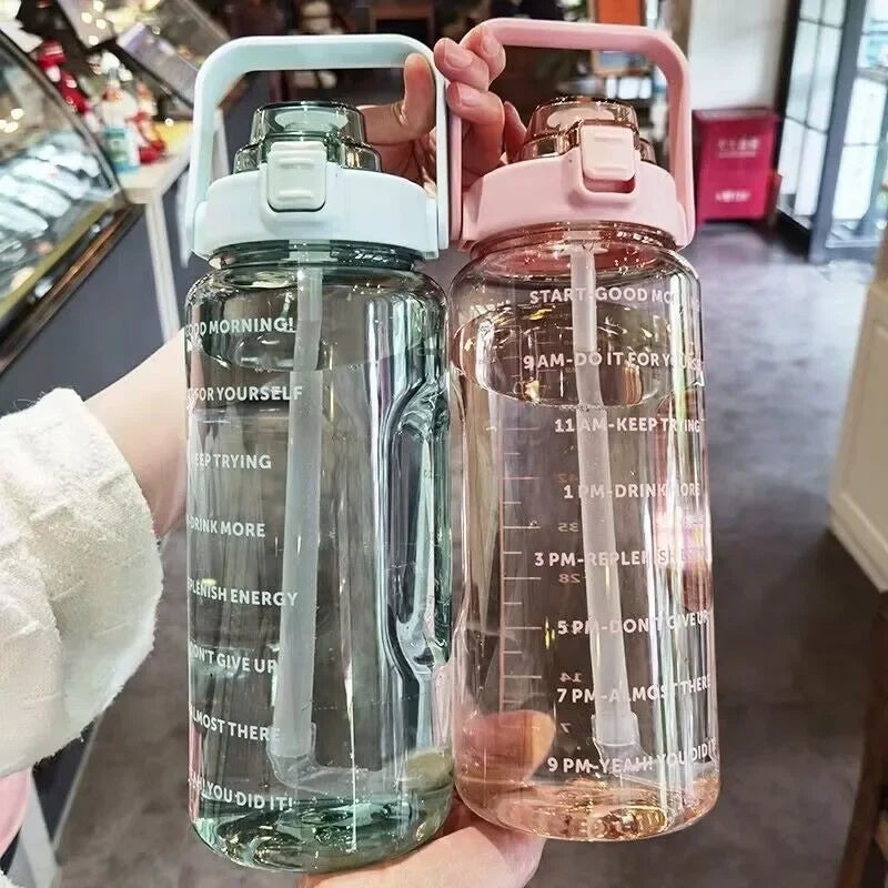 500ml/1000ml Motivational Water Bottle – Leak Proof Sports Bottle