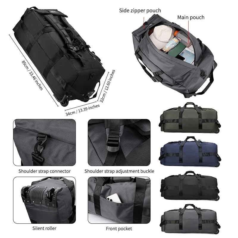 Large Capacity Wheeled Travel Bag