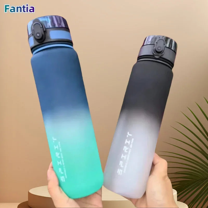 500ml/1000ml Motivational Water Bottle – Leak Proof Sports Bottle