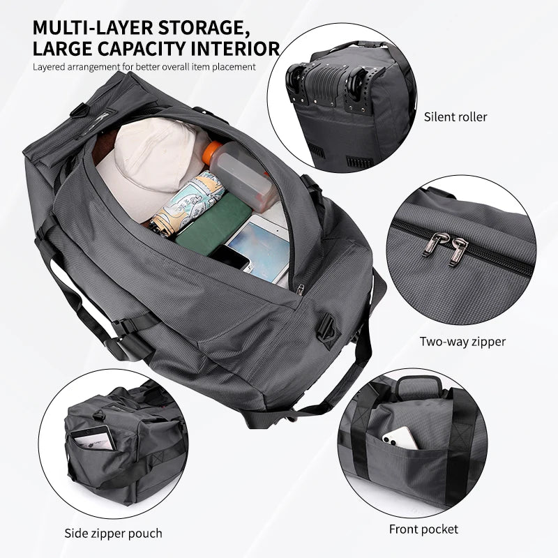 Large Capacity Wheeled Travel Bag