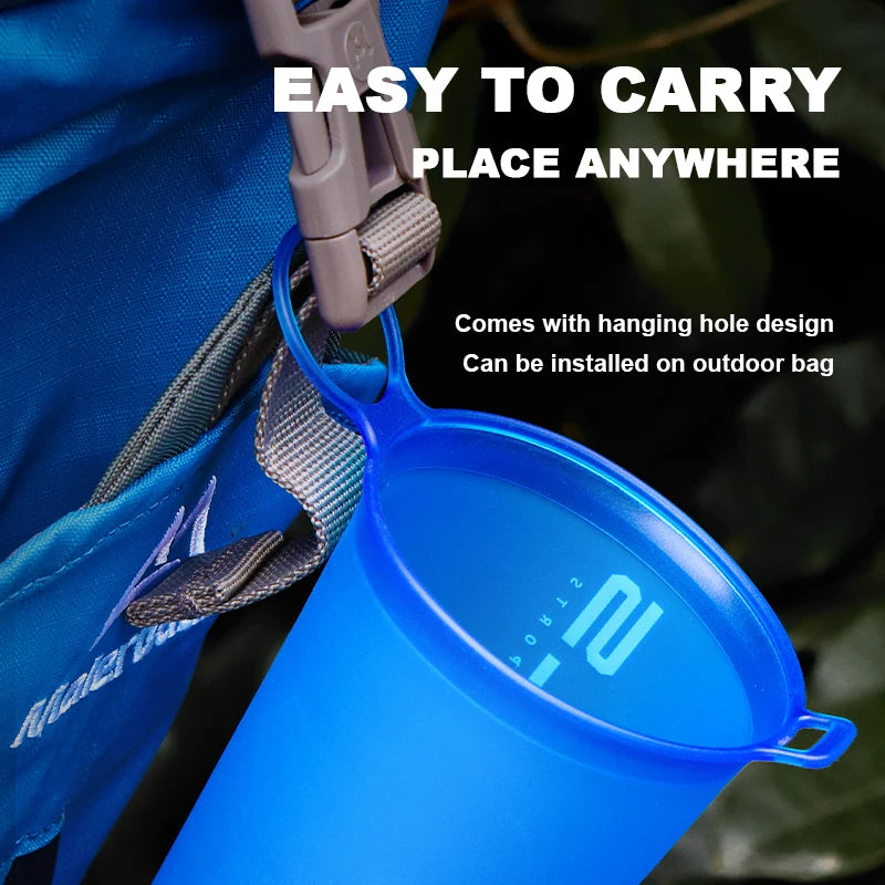 WRELS Folding Water Bottle – BPA-Free Collapsible Soft Flask