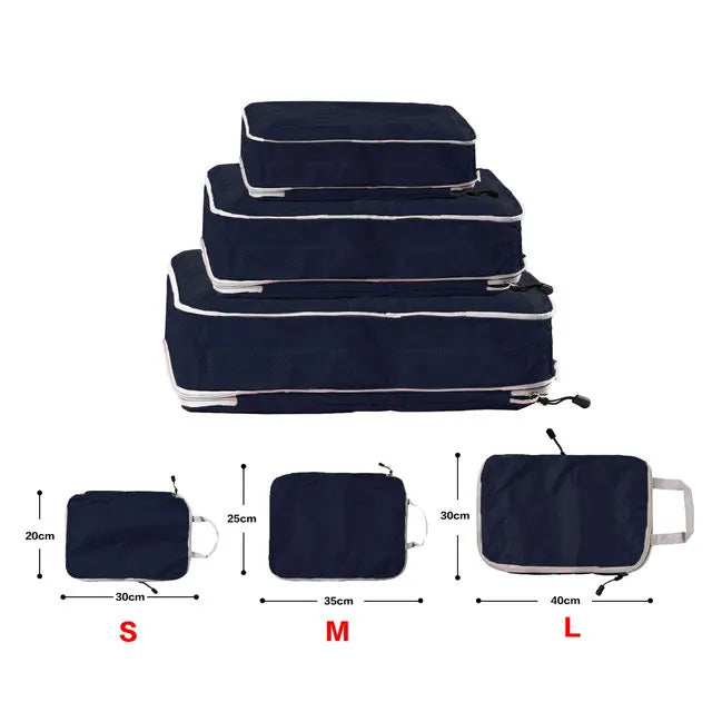 Foldable Packing Cubes – Waterproof Luggage Organizer Travel Bag