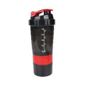 Protein Shaker Cup 500ml with Powder Storage & Whisk Ball