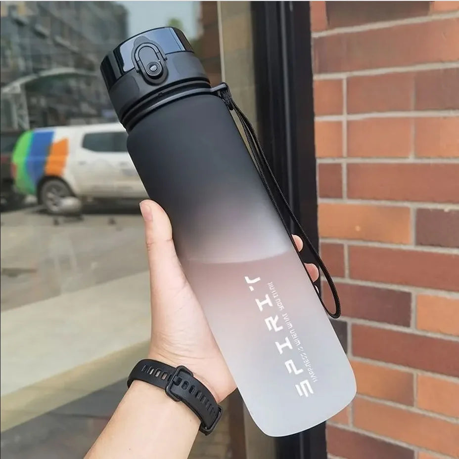 500ml/1000ml Motivational Water Bottle – Leak Proof Sports Bottle