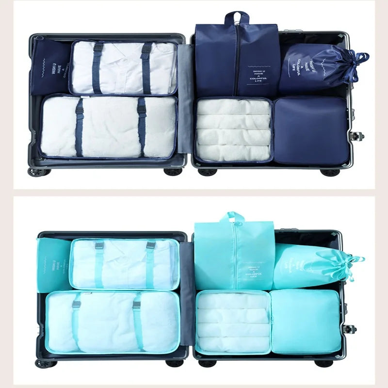 Travel Packing Cubes Set – Lightweight Compression Luggage Organizer