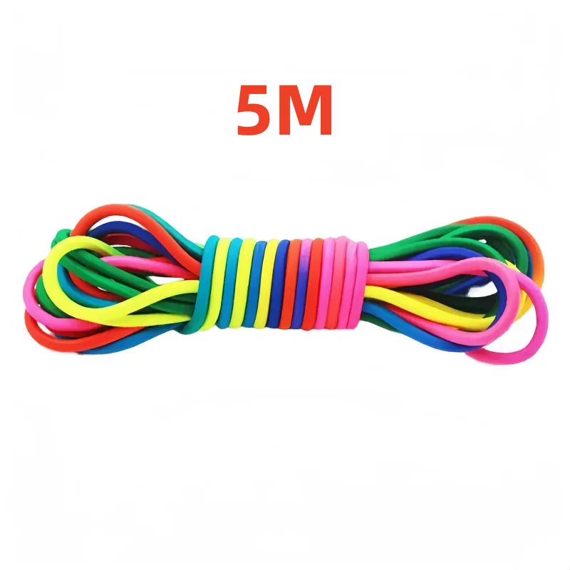 Elastic Jump Rope 5-10M – Adjustable Rubber Training Rope