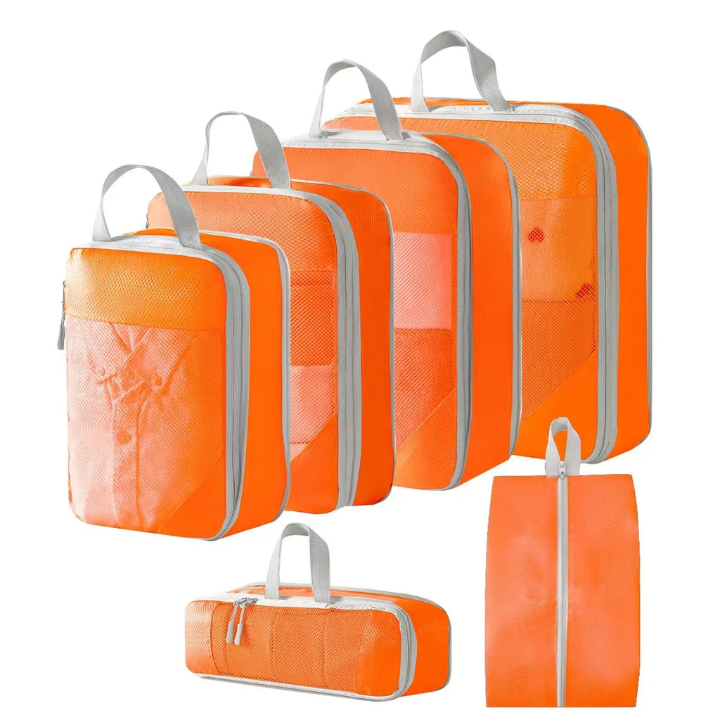 Compression Packing Cubes – Expandable Travel Organizers for Suitcases
