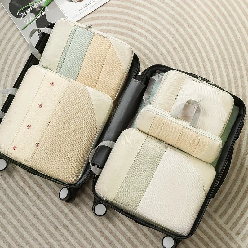 Compression Packing Cubes – Expandable Travel Organizers for Suitcases