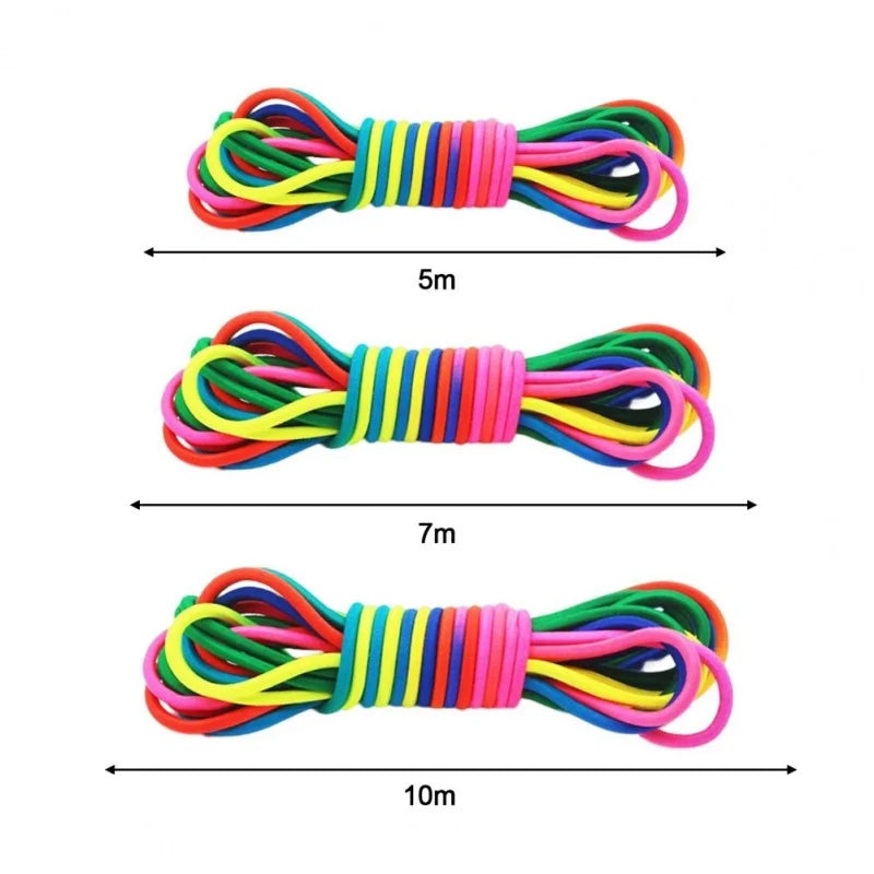 Elastic Jump Rope 5-10M – Adjustable Rubber Training Rope