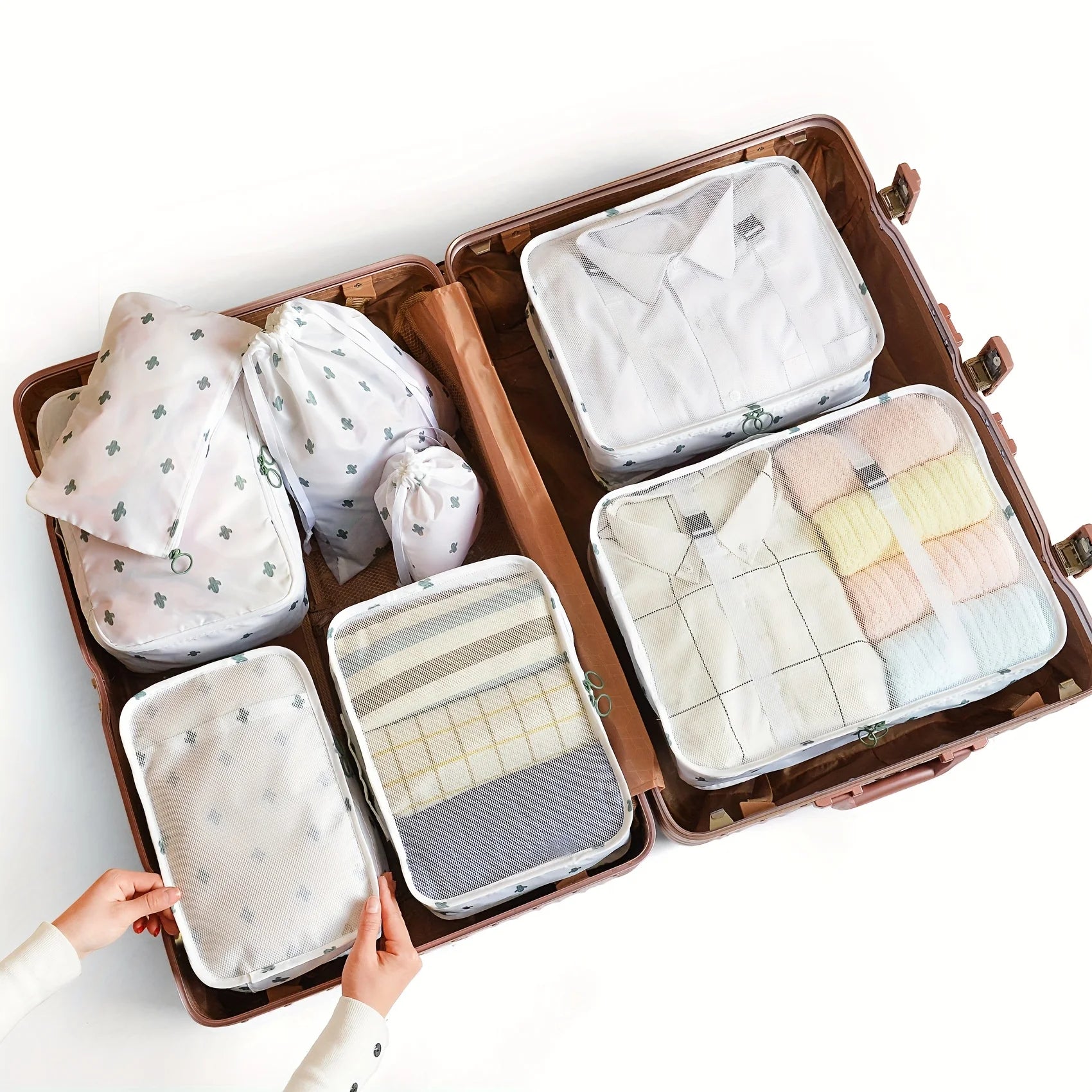 8-Piece Packing Cubes Set – Travel Luggage Organizer