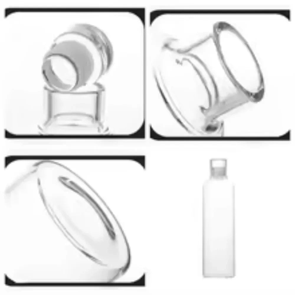 Glass Water Bottle with Leak-Proof Lid – Reusable Eco-Friendly Bottle