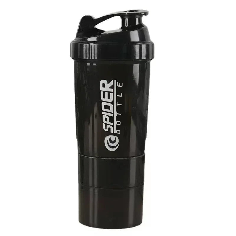 Protein Shaker Cup 500ml with Powder Storage & Whisk Ball