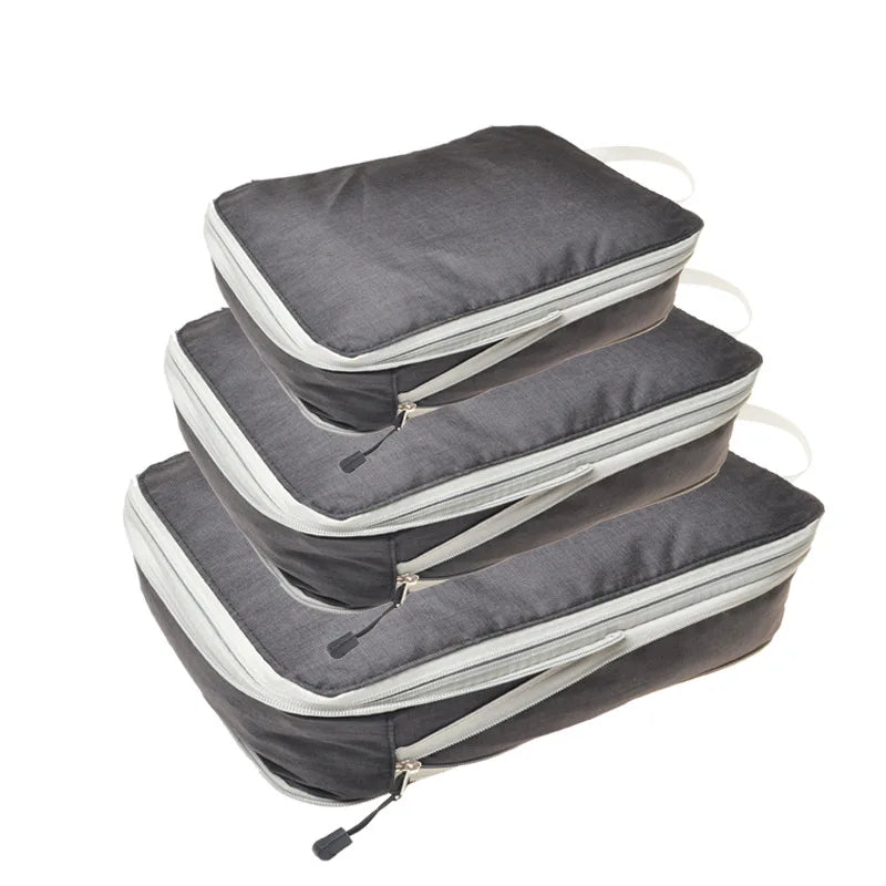 Compressible Packing Cubes – Waterproof Travel Luggage Organizer
