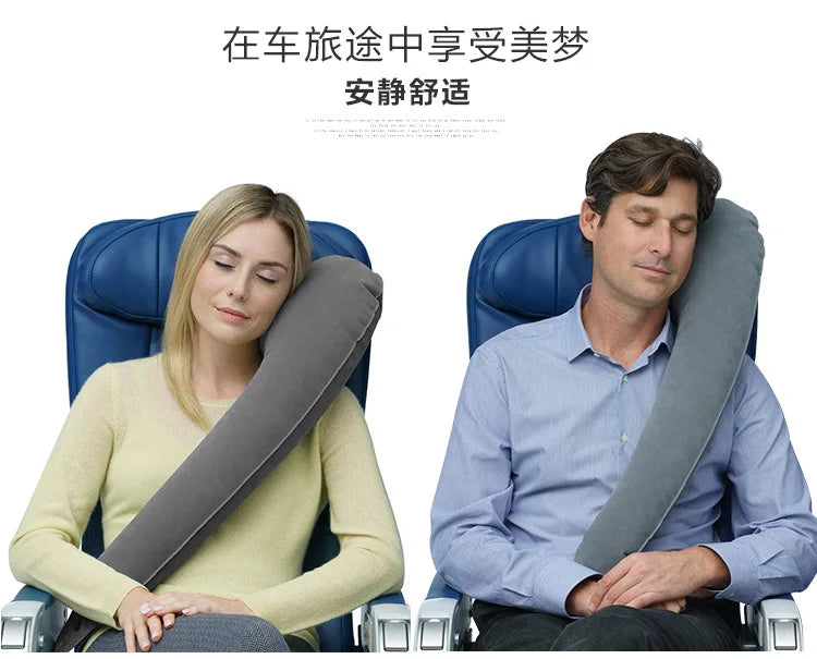 Travel Pillow Sleeping Artifact Sitting in Car