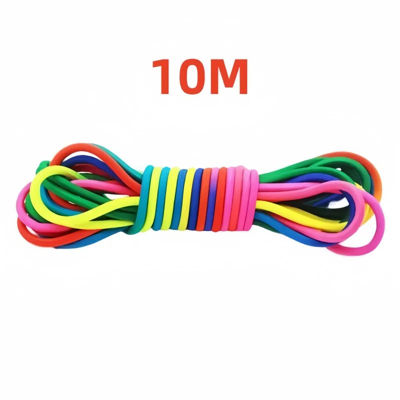 Elastic Jump Rope 5-10M – Adjustable Rubber Training Rope