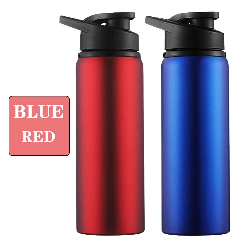 Metal Sports Water Bottle – Leakproof Reusable Travel Cup