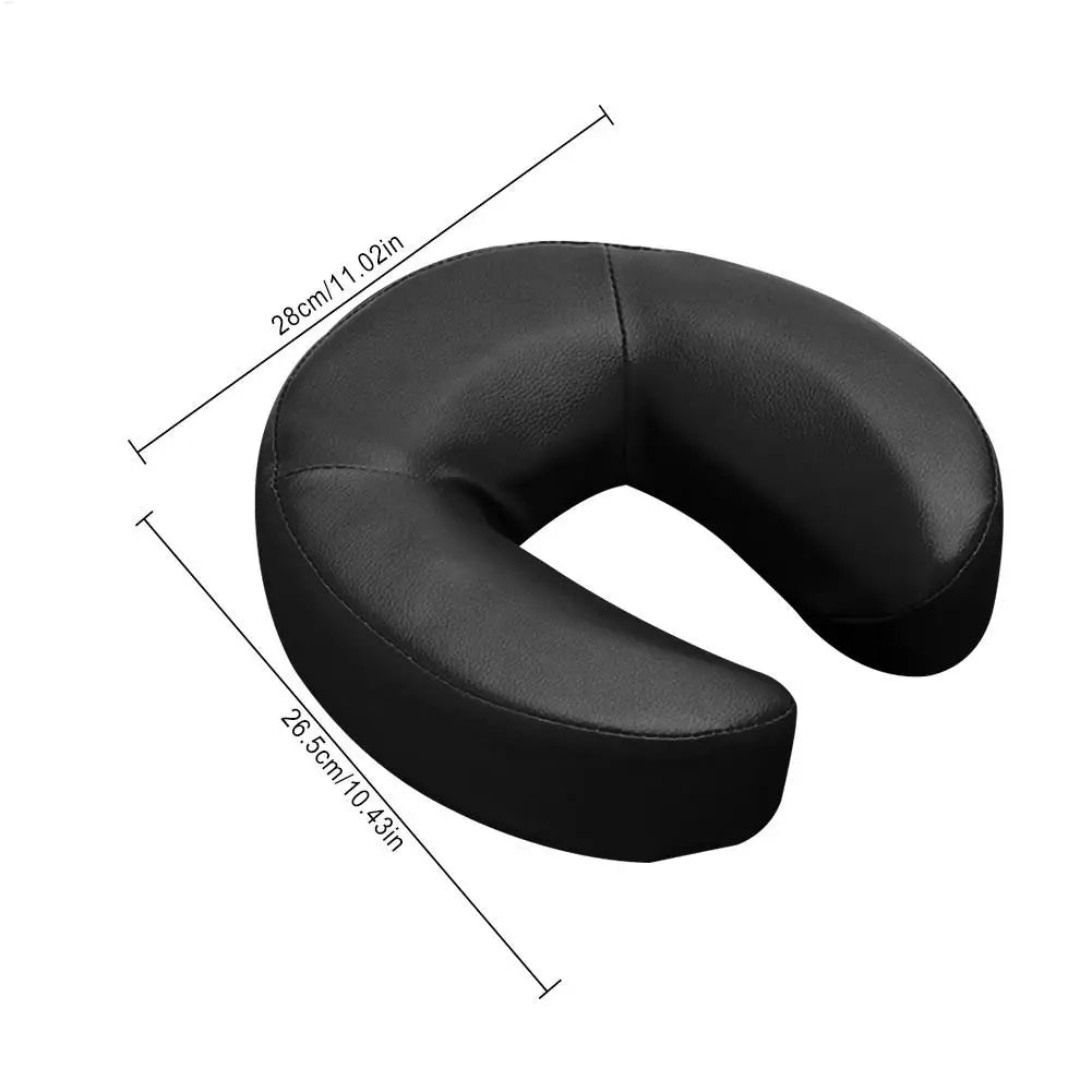 Ergonomic memory foam travel neck pillow with U-shaped cervical support