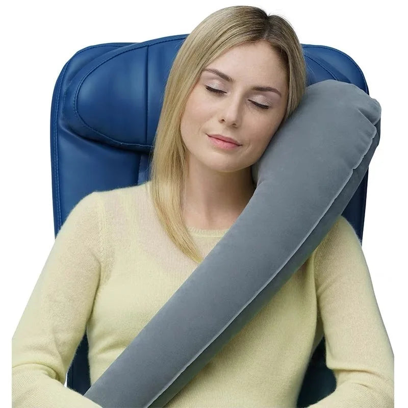 Travel Pillow Sleeping Artifact Sitting in Car