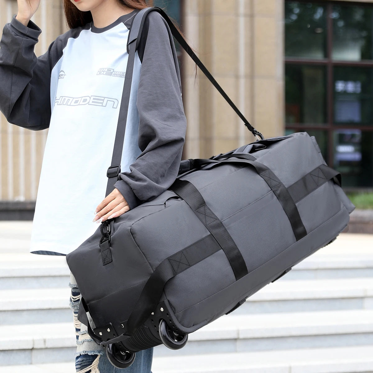 Large Capacity Travel Duffel Bag – Unisex Carry On Luggage Bag