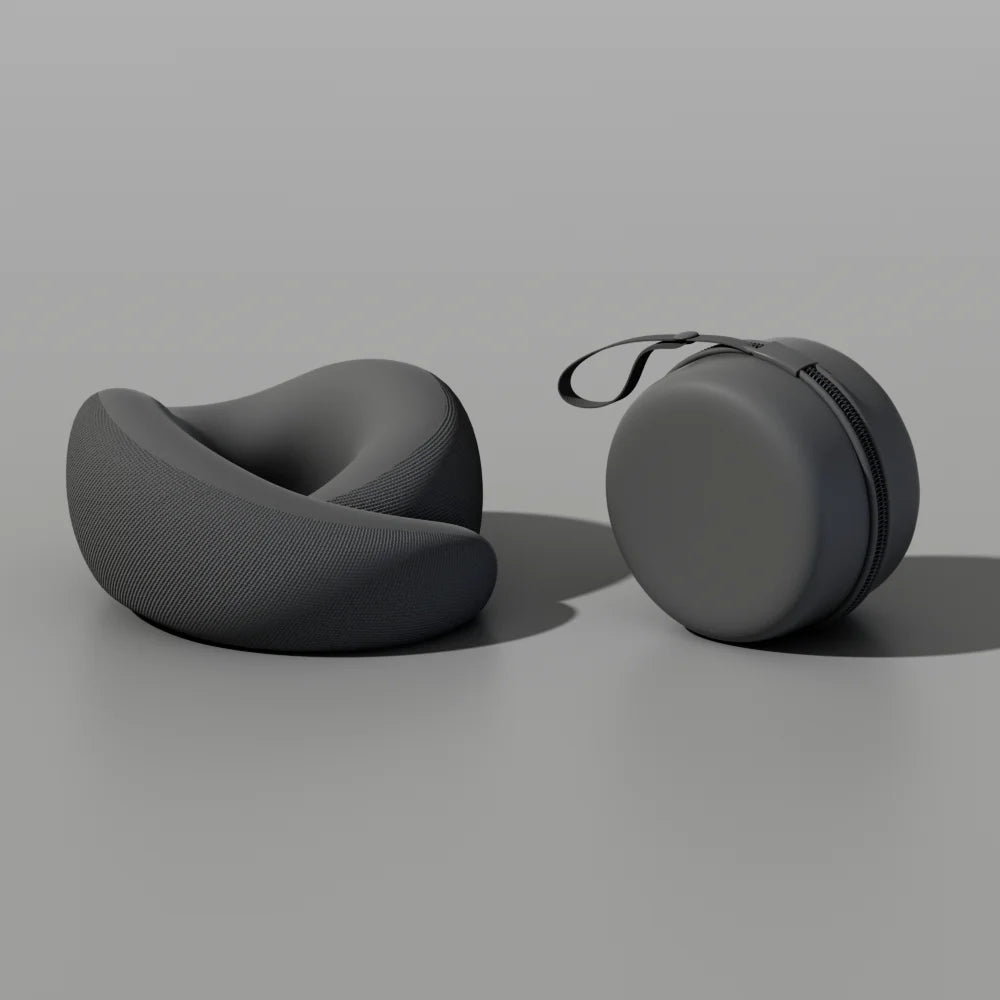 Durable U-shaped travel neck pillow for airplane and car travel