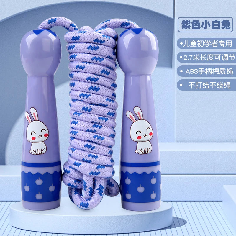 Kids Adjustable Cotton Jump Rope – Cartoon Skipping Rope