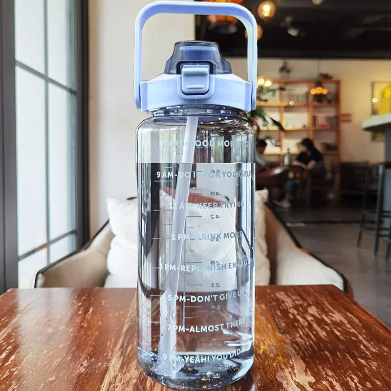 500ml/1000ml Motivational Water Bottle – Leak Proof Sports Bottle