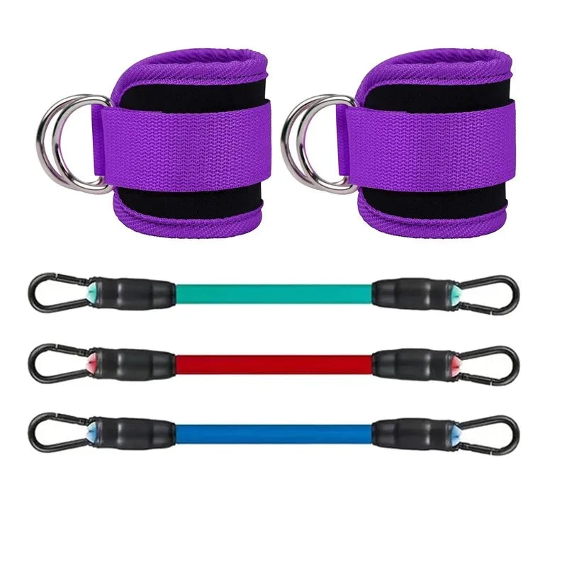 Ankle Straps Resistance Bands Set – Gym Fitness Equipment