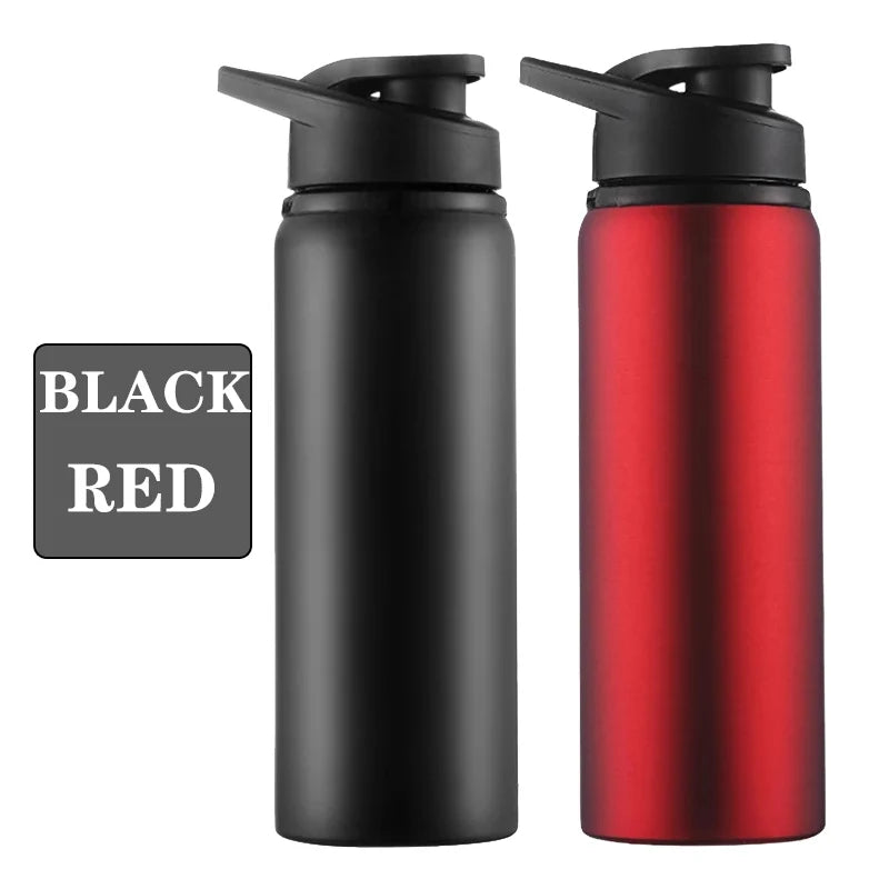 Metal Sports Water Bottle – Leakproof Reusable Travel Cup