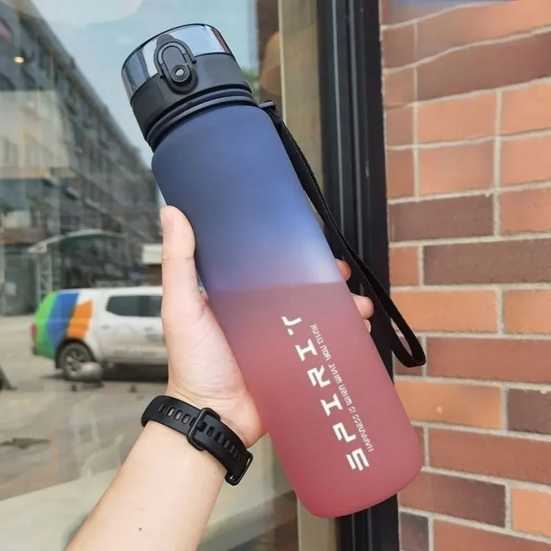500ml/1000ml Motivational Water Bottle – Leak Proof Sports Bottle