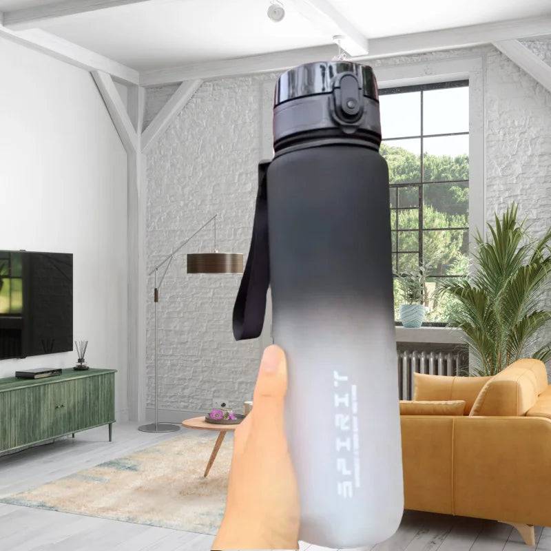 500ml/1000ml Motivational Water Bottle – Leak Proof Sports Bottle