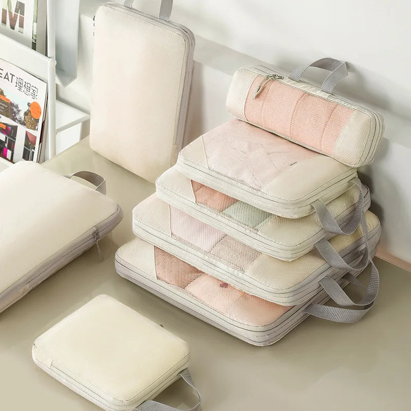 Compression Packing Cubes – Expandable Travel Organizers for Suitcases