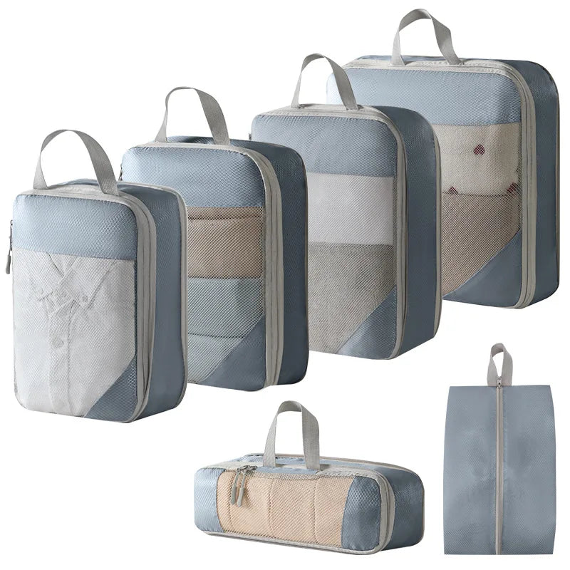 Compression Packing Cubes – Expandable Travel Organizers for Suitcases