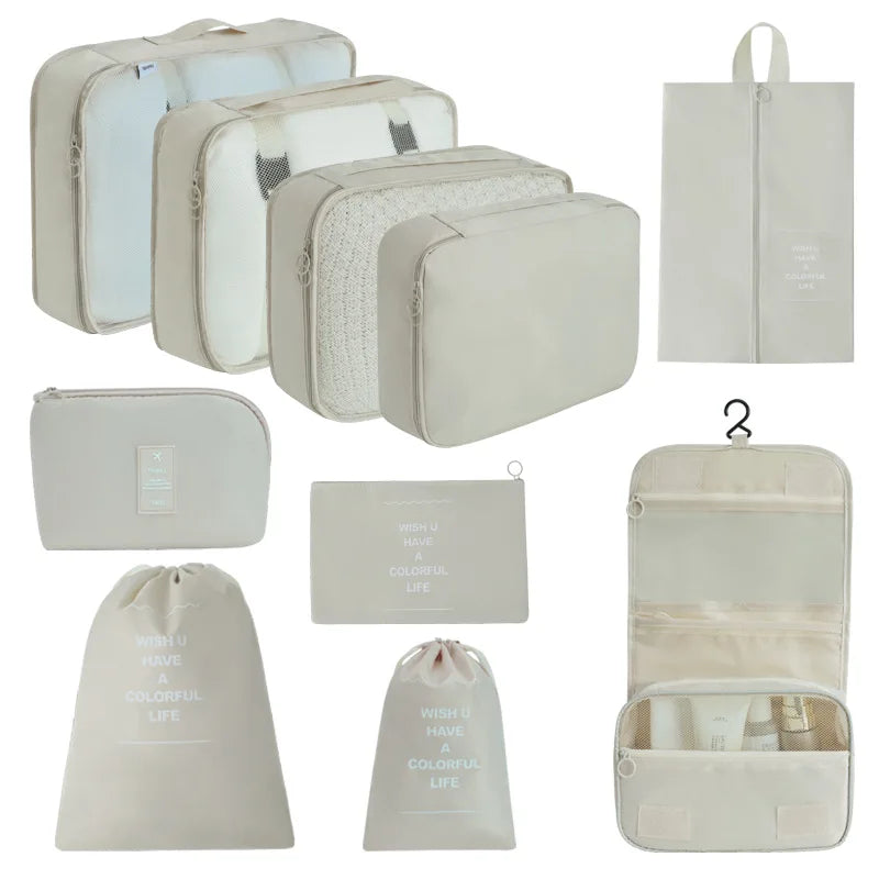 Travel Packing Cubes Set – Lightweight Compression Luggage Organizer