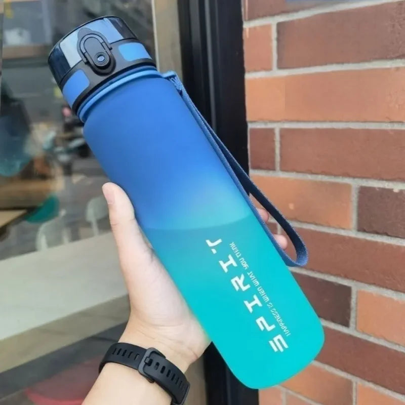 500ml/1000ml Motivational Water Bottle – Leak Proof Sports Bottle