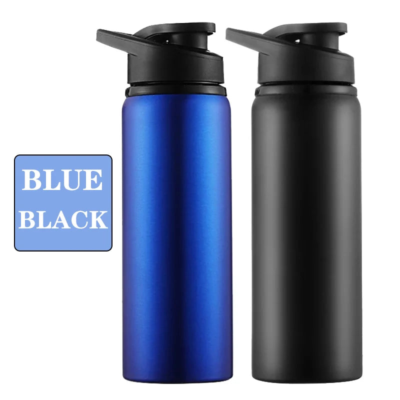 Metal Sports Water Bottle – Leakproof Reusable Travel Cup