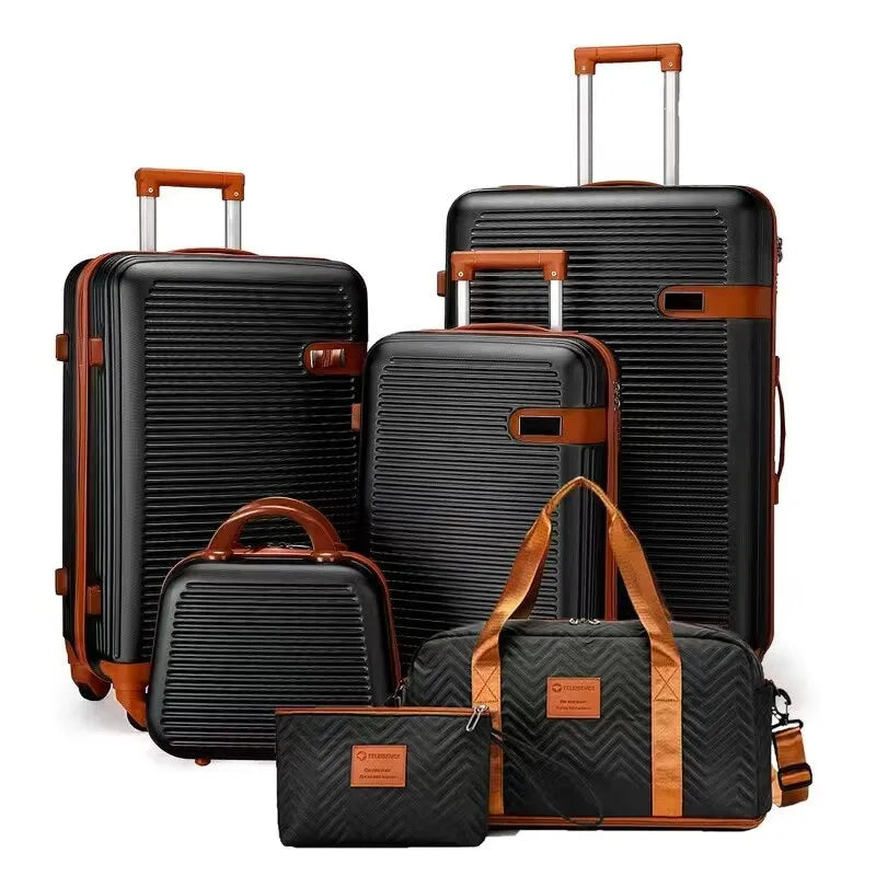 6-Piece Luggage Set with TSA Lock
