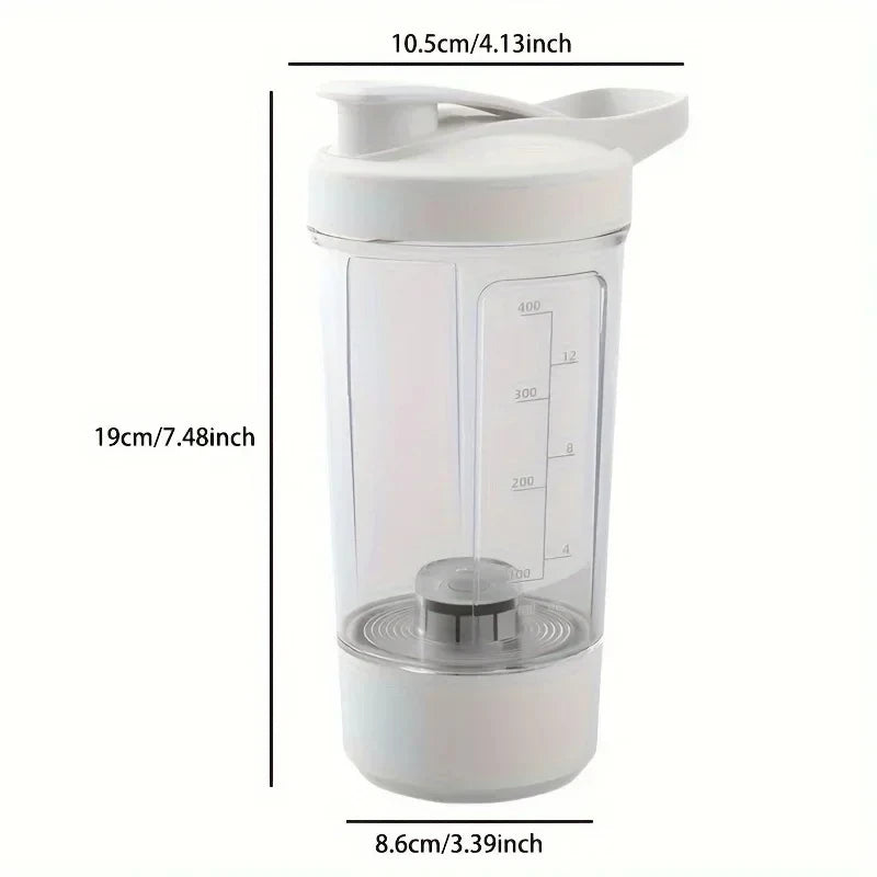 Electric Shaker Cup 450ml – Self-Stirring Protein Mixer